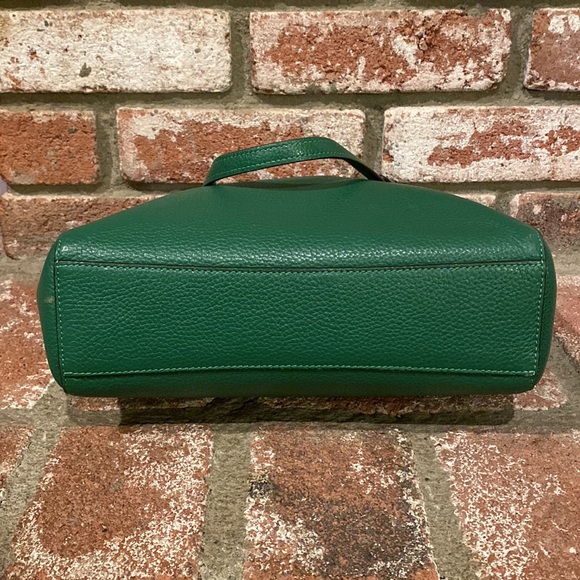 Like New Coach Green Pebbled Leather Prairie Satchel with...